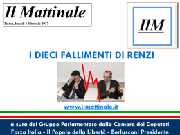 I 10 fallimenti di Renzi