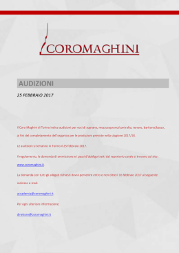 Coro Maghini - ilVideoGiornale.it