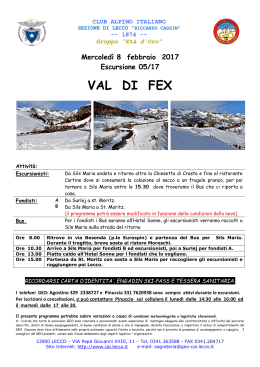 La Val Fex si trova a sud di Sils nell`Alta - Lecco