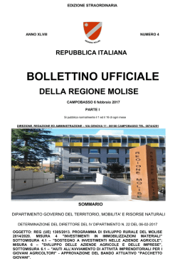 repubblica italiana bollettino ufficiale della regione molise