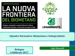 Biometano e Sottoprodotti - Legambiente Emilia