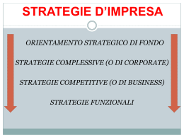 Slide strategie - Economia Aziendale
