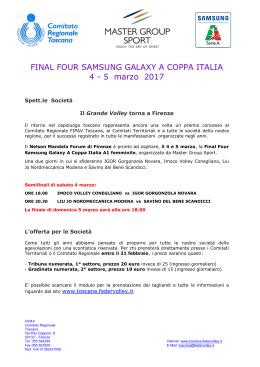 FINAL FOUR SAMSUNG GALAXY A COPPA ITALIA