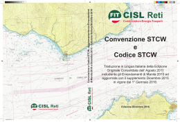 Convenzione STCW e Codice STCW