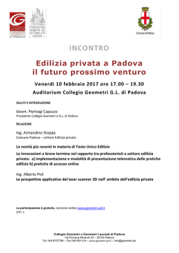 INCONTRO - Collegio Geometri Padova