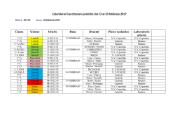 Pratica DAL 13 AL 25 FEBBRAIO - Lecce