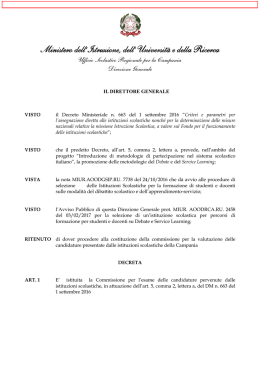 decreto commissione - USR Campania