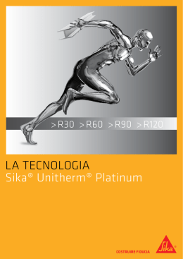LA TECNOLOGIA Sika Unitherm Platinum