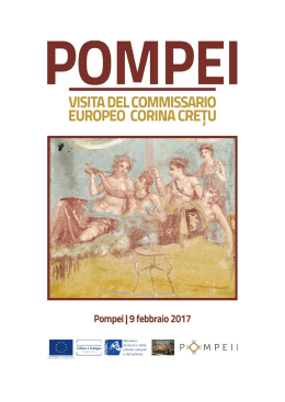 Brochure Pompei. Visita del Commissario Europeo Corina Cretu