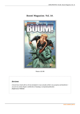 PDF # Boom! Magazine. Vol. 14.