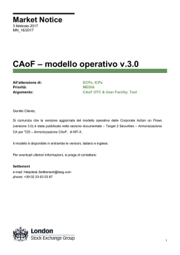 CAoF – modello operativo v.3.0