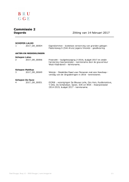 Commissie 2 - Stad Brugge