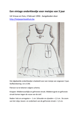 Een vintage onderkleedje voo intage onderkleedje voor meisjes van