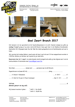 GZ Brunch 2017 brief - VC Geel