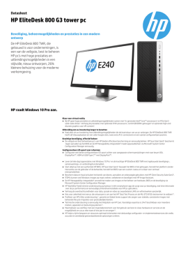 HP EliteDesk 800 G3 tower pc