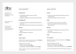 menu maart 2017 koffie menu mars 2017 café