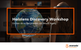 Hololens Discovery Workshop