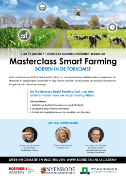Masterclass Smart Farming