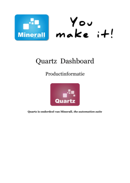 Quartz Professional 1.0 Brochure - Nederlands