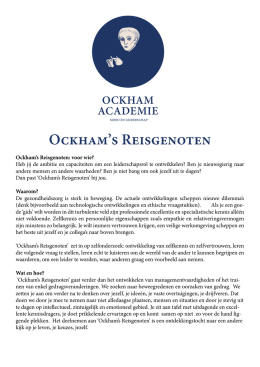 Ockham`s Reisgenoten