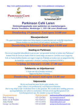 Parkinson Café Laren