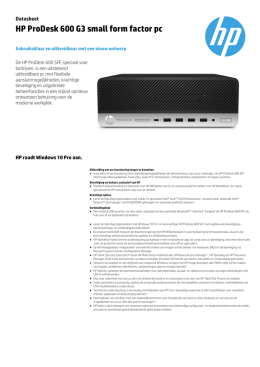 HP ProDesk 600 G3 small form factor pc