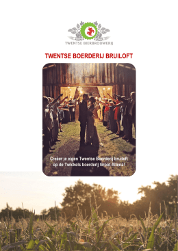 brochure - Twentse Boerderij Bruiloft