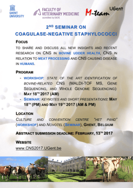 2nd seminar on coagulase-negative staphylococci - M