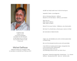 Michel Delfosse - Uitvaartzorg Wim Vanderlinden