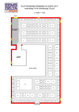 PLATTEGROND EEMSDELTA EXPO 2017 woensdag 14 en