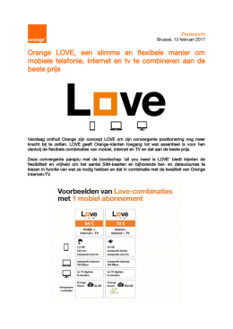 Orange LOVE, een slimme en flexibele manier om mobiele