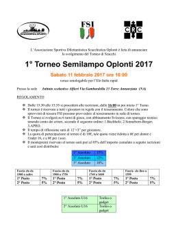 1° Torneo Semilampo Oplonti 2017