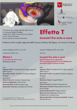 Programma - Consiglio regionale della Toscana
