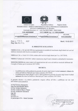 decreto 1022 - Istituto Comprensivo "Santi Bivona" | Menfi