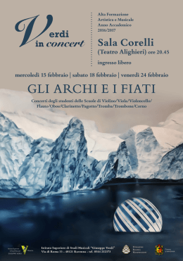 Concert - archi e fiati - Istituto Musicale di Studi Musicali G. Verdi