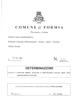 COMUNE Jz FORMIA - Comune di Formia