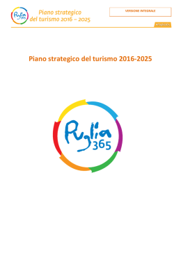 Piano strategico del turismo 2016-2025