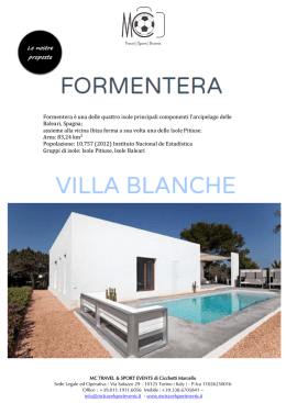 Formentera è una delle quattro isole principali componenti l