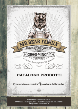 Mr Bear Family Cura barba e corpo prodotti naturali