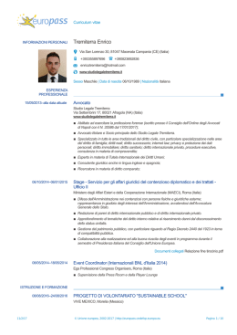 Curriculum in pdf - Studio Legale Tremiterra