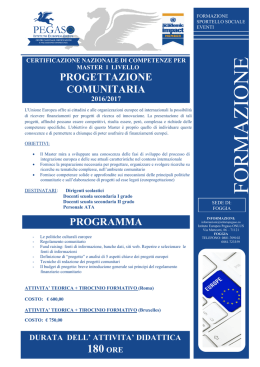 programma - Istituto Europeo PEGASO