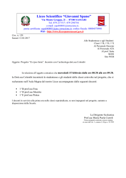 leggi - Sassari - Liceo Scientifico "Giovanni Spano"