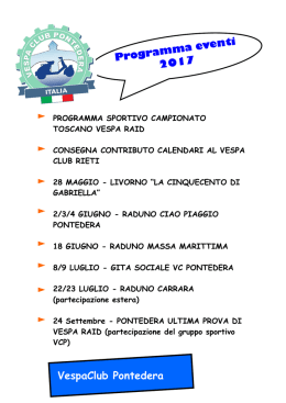 Guarda il programma - Vespa Club Pontedera