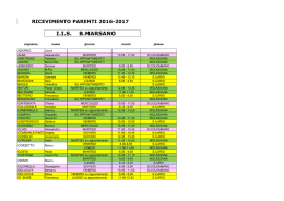 Orario ricevimento docenti 2016-17