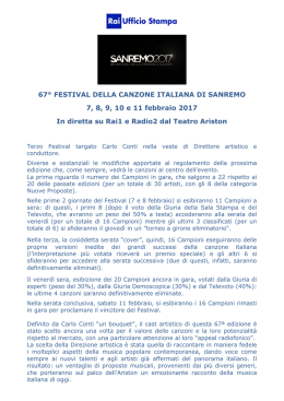 leggere qui. - Ufficio Stampa Rai