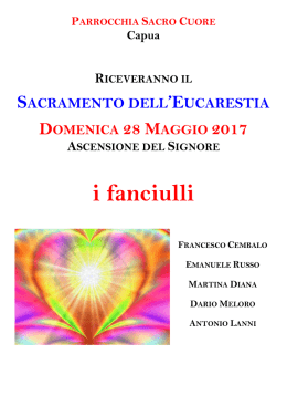leggi il flyer - Parrocchia Sacro Cuore