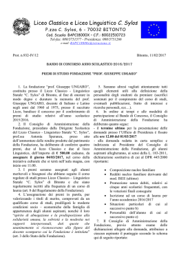 bando di concorso anno scolastico 2016/2017