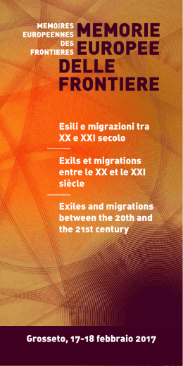 Esili e migrazioni tra XX e XXI secolo Exils et migrations