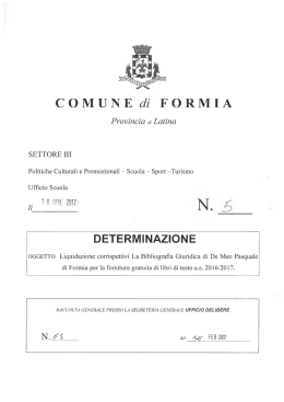 COMUNE Jz FORMIA - Comune di Formia