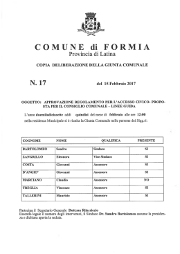 N. 17 - Comune di Formia